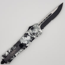 Load image into Gallery viewer, Large Denali CAMO OTF knife, 9.5 inches open