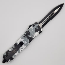 Load image into Gallery viewer, Large Denali CAMO OTF knife, 9.5 inches open