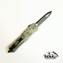 Load image into Gallery viewer, Large Denali CAMO OTF knife, 9.5 inches open