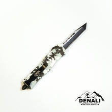 Load image into Gallery viewer, Large Denali CAMO OTF knife, 9.5 inches open