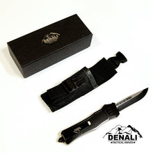 Load image into Gallery viewer, Large Denali Cerakote OTF knife, 9.5 inches open