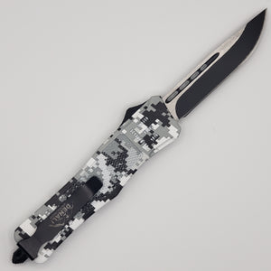 Large Denali CAMO OTF knife, 9.5 inches open