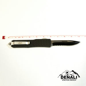 Large Tri-grip OTF knife, 10.0 inches open