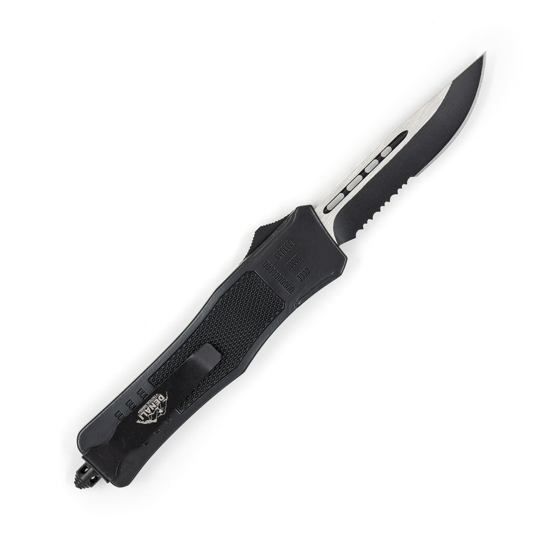 Large Denali Cerakote OTF knife, 9.5 inches open